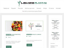 Tablet Screenshot of ljekarne-plantak.hr